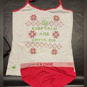 Chive on tank top and underwater.  New never worn
